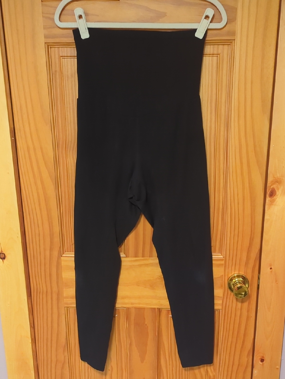 Motherhood Black High-Waist Maternity Leggings